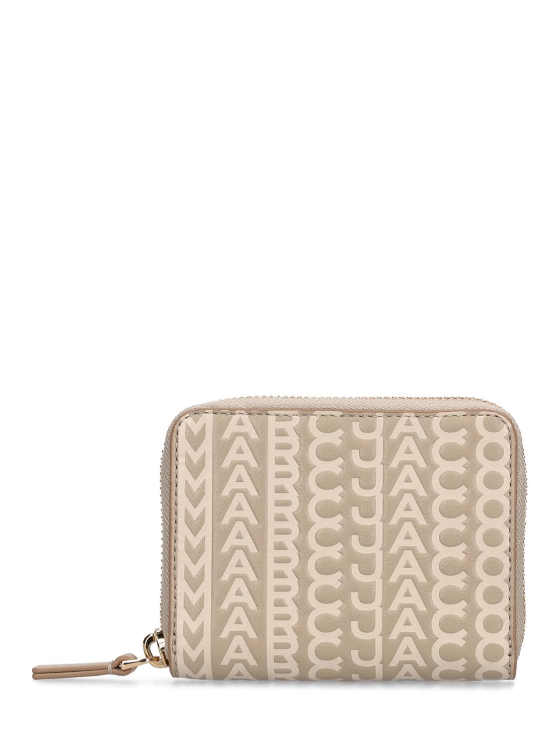 Marc Jacobs The Zip Around Leather Wallet In Khaki