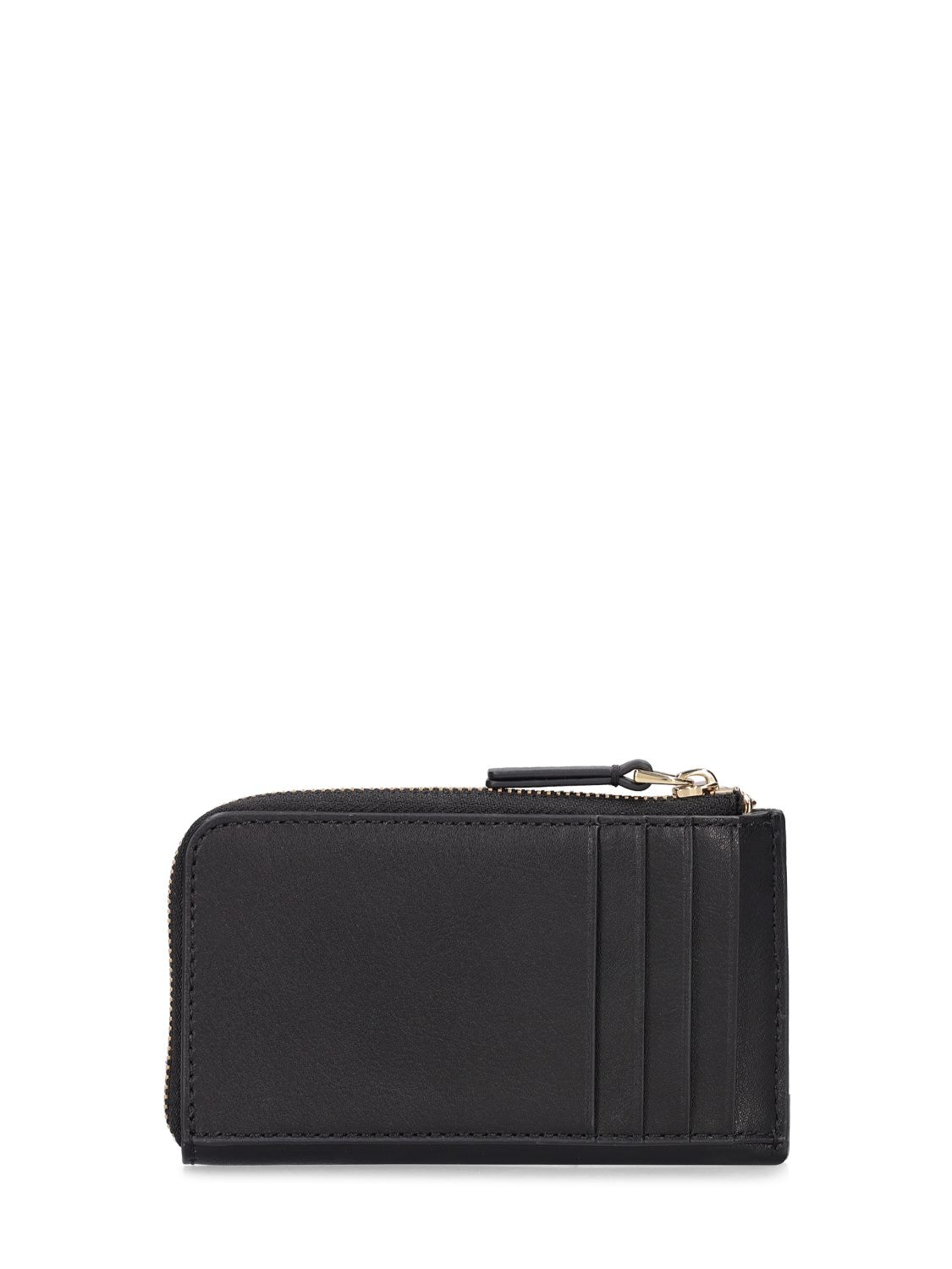 Shop Marc Jacobs The Top Zip Multi Leather Wallet In Black
