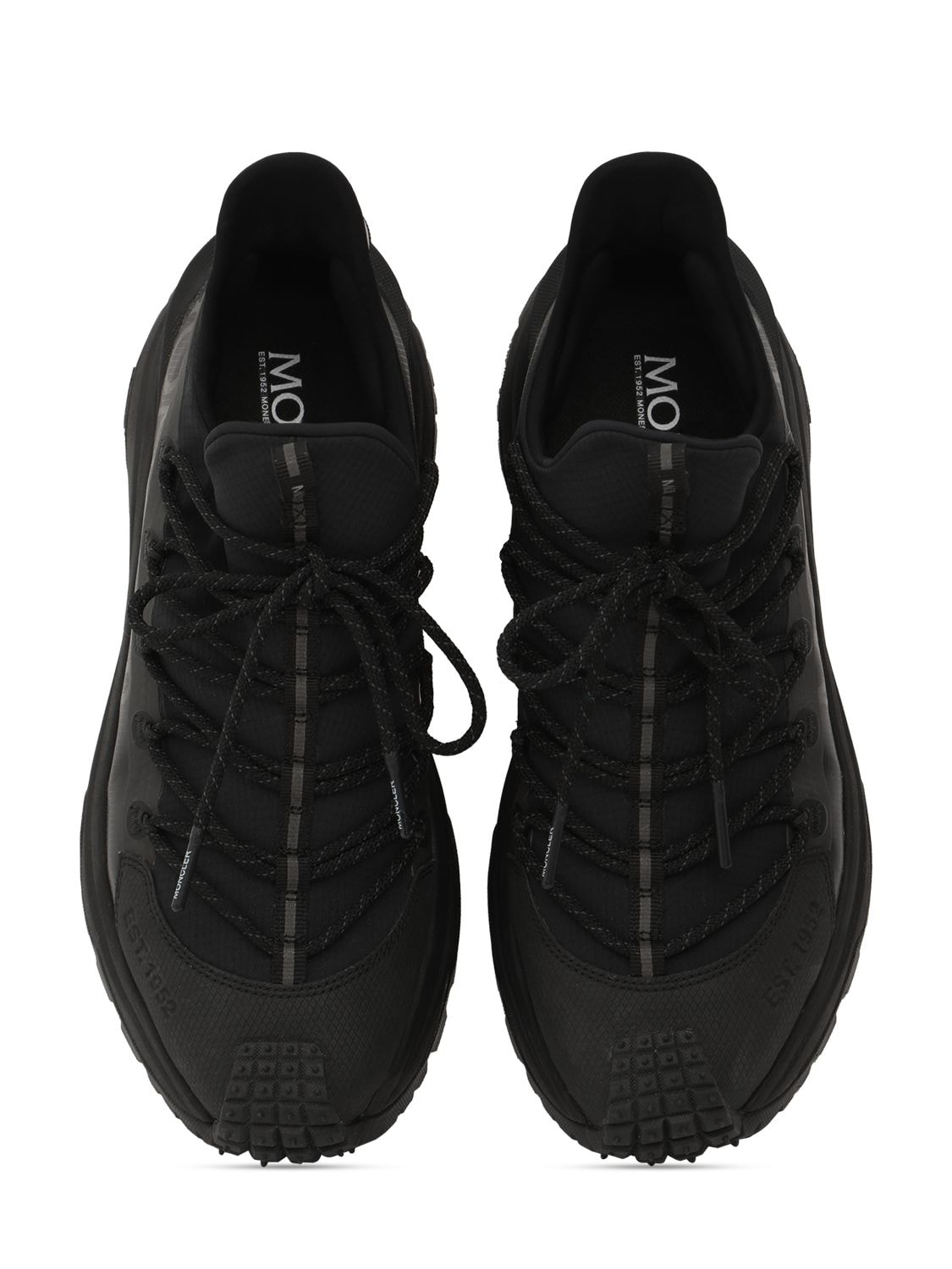 Shop Moncler Trailgrip Lite2 Nylon Sneakers In Black