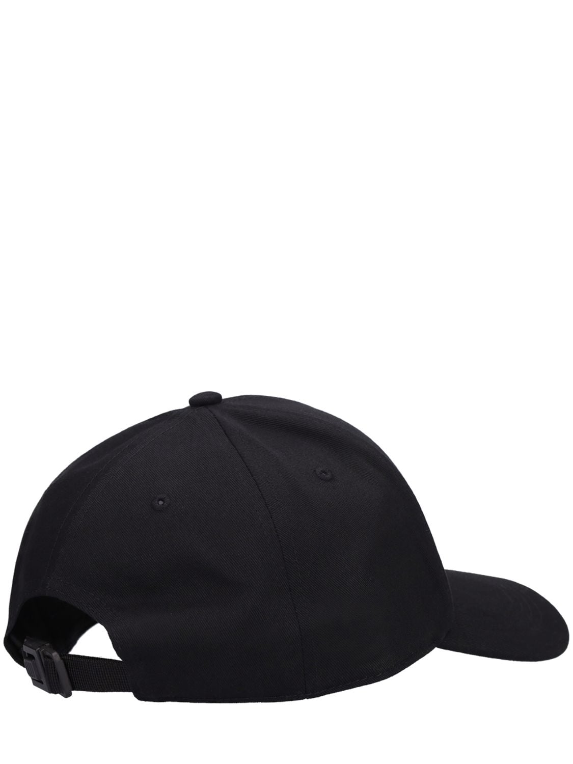 Shop Moncler Cotton Gabardine Baseball Cap In Black