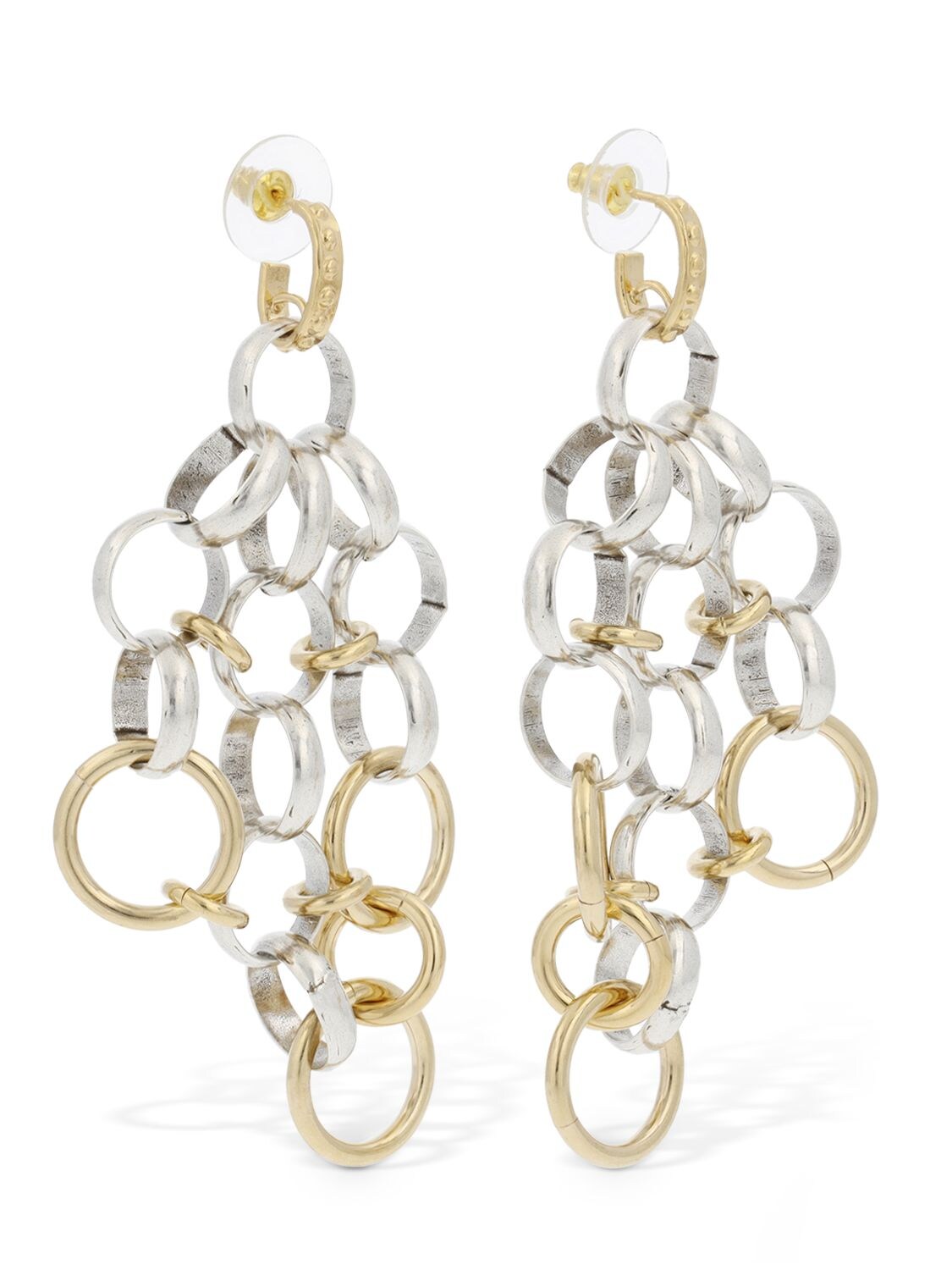 Shop Isabel Marant Stunning Ring Pendant Earrings In Silver,gold