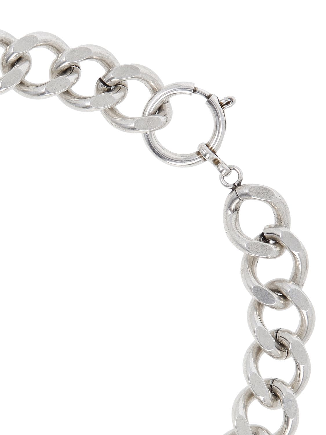 Shop Isabel Marant The Embrace Crystal Collar Necklace In Silver