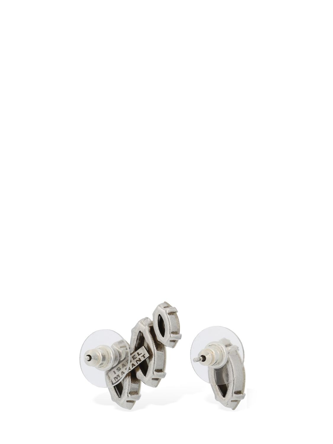 Shop Isabel Marant The Embrace Stud Earrings In Silver