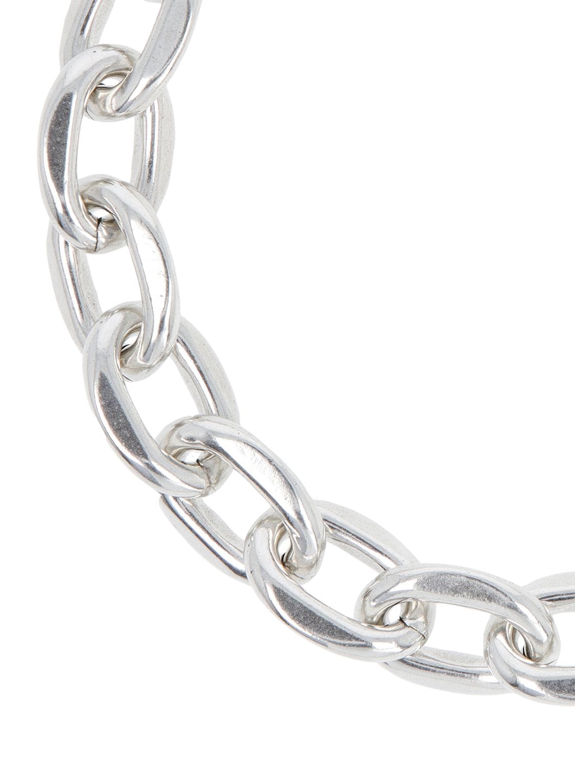Shop Isabel Marant Your Life Chunky Chain Necklace In Silver