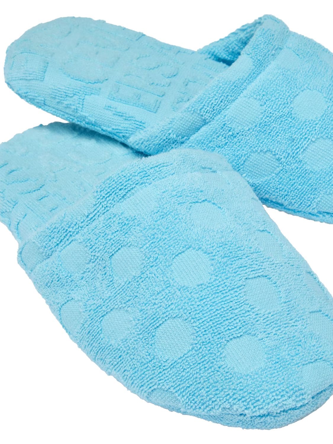 Shop Versace On Repeat Bath Slippers In Azur