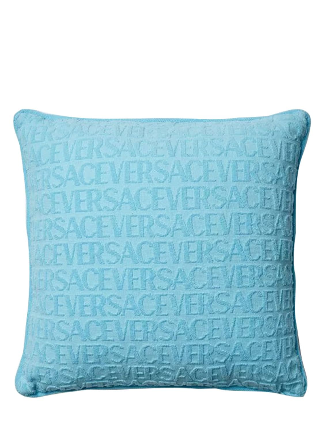 Shop Versace On Repeat Cushion In Azur