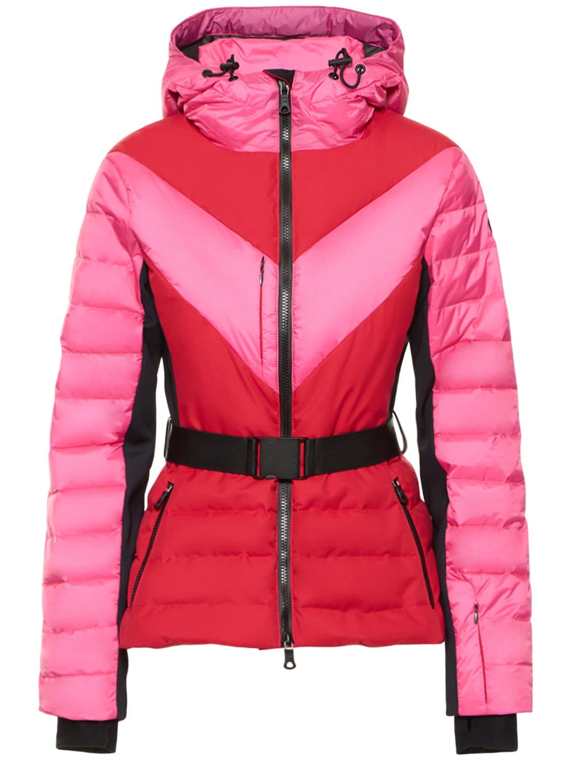Shop Erin Snow Kat Chevron Eco Sporty Jacket In Pink,red