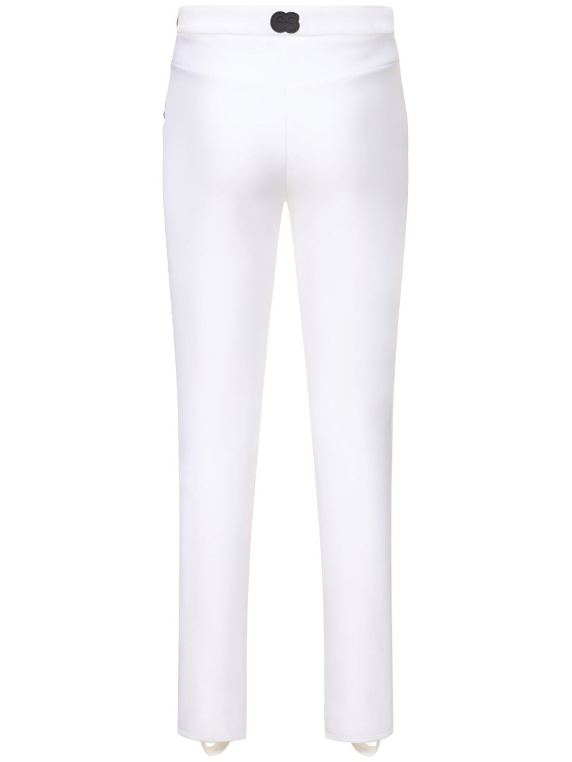 Shop Erin Snow Olivia Metallic Racer Pants In White