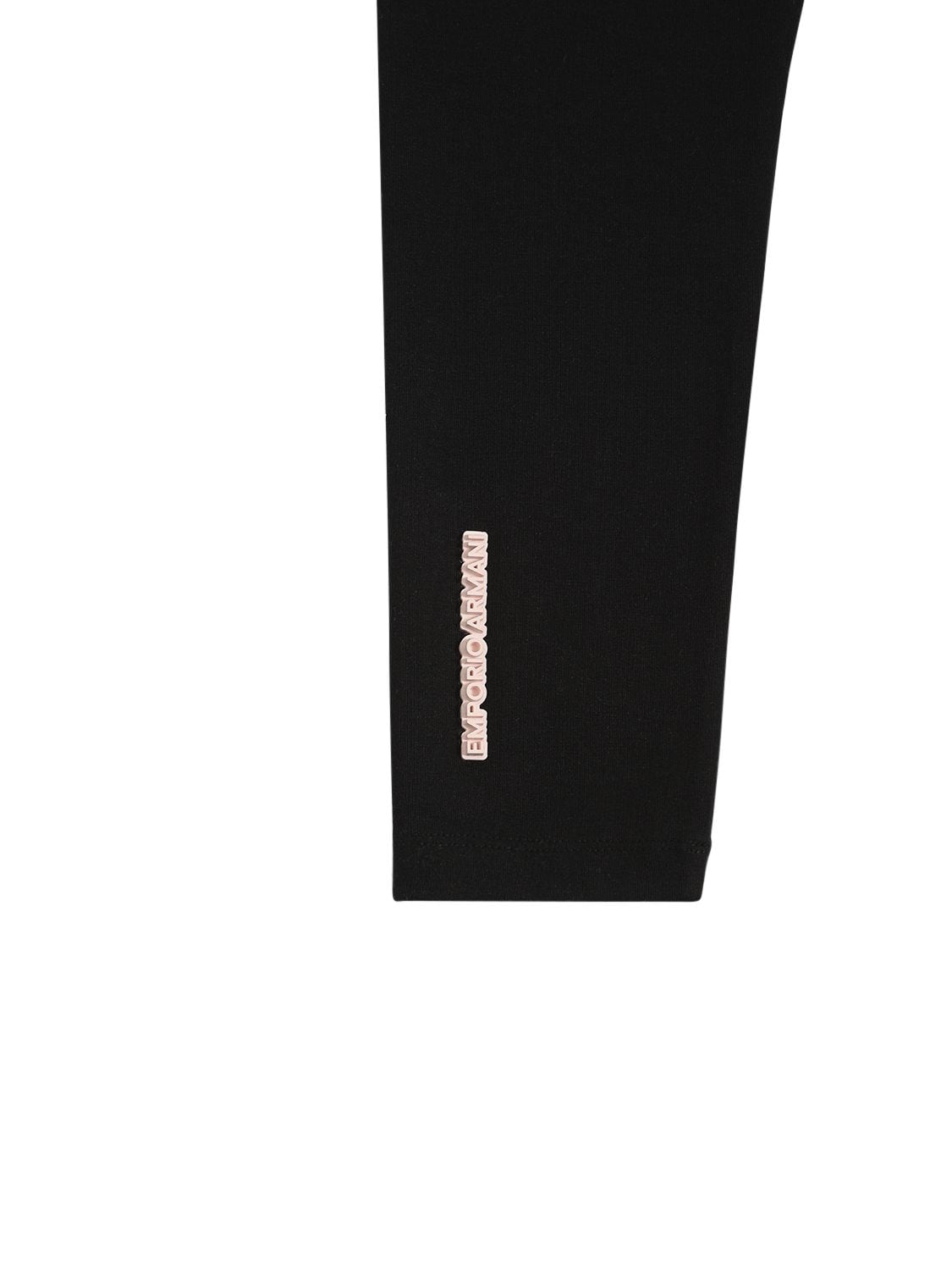 Shop Emporio Armani Cotton Oversize Sweatshirt & Leggings In Pink,black