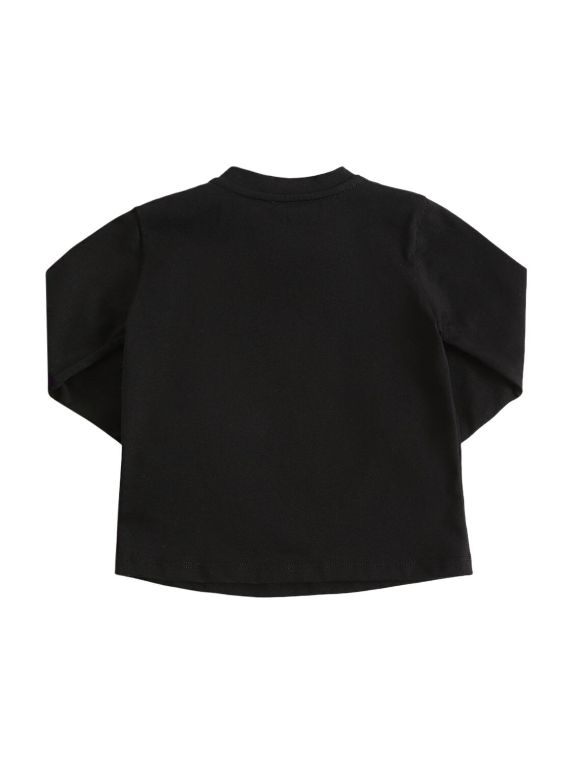 Shop Versace Medusa Print Cotton Jersey T-shirt In Black