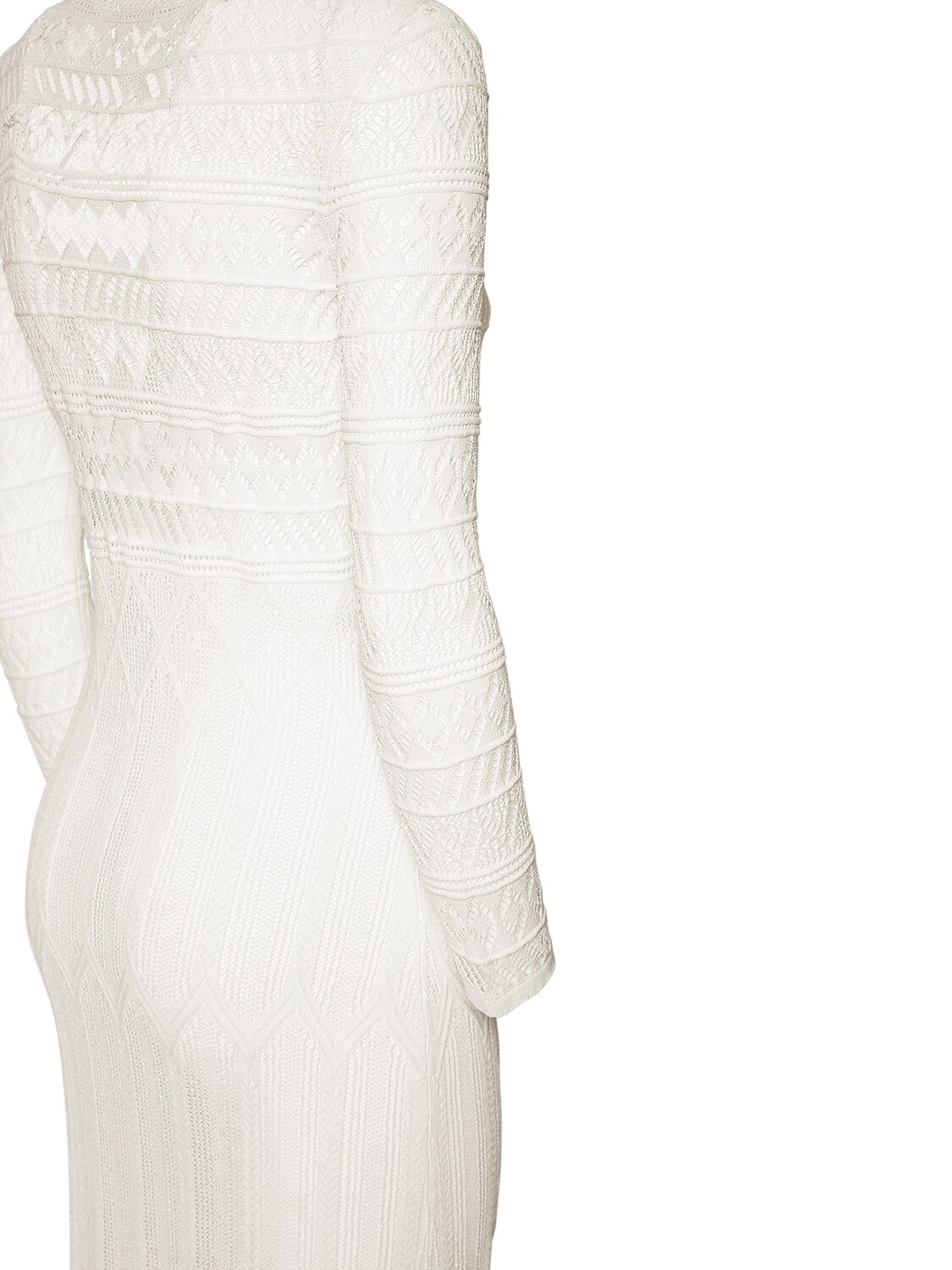 Shop Isabel Marant Atedy Cotton Crochet Long Dress In White