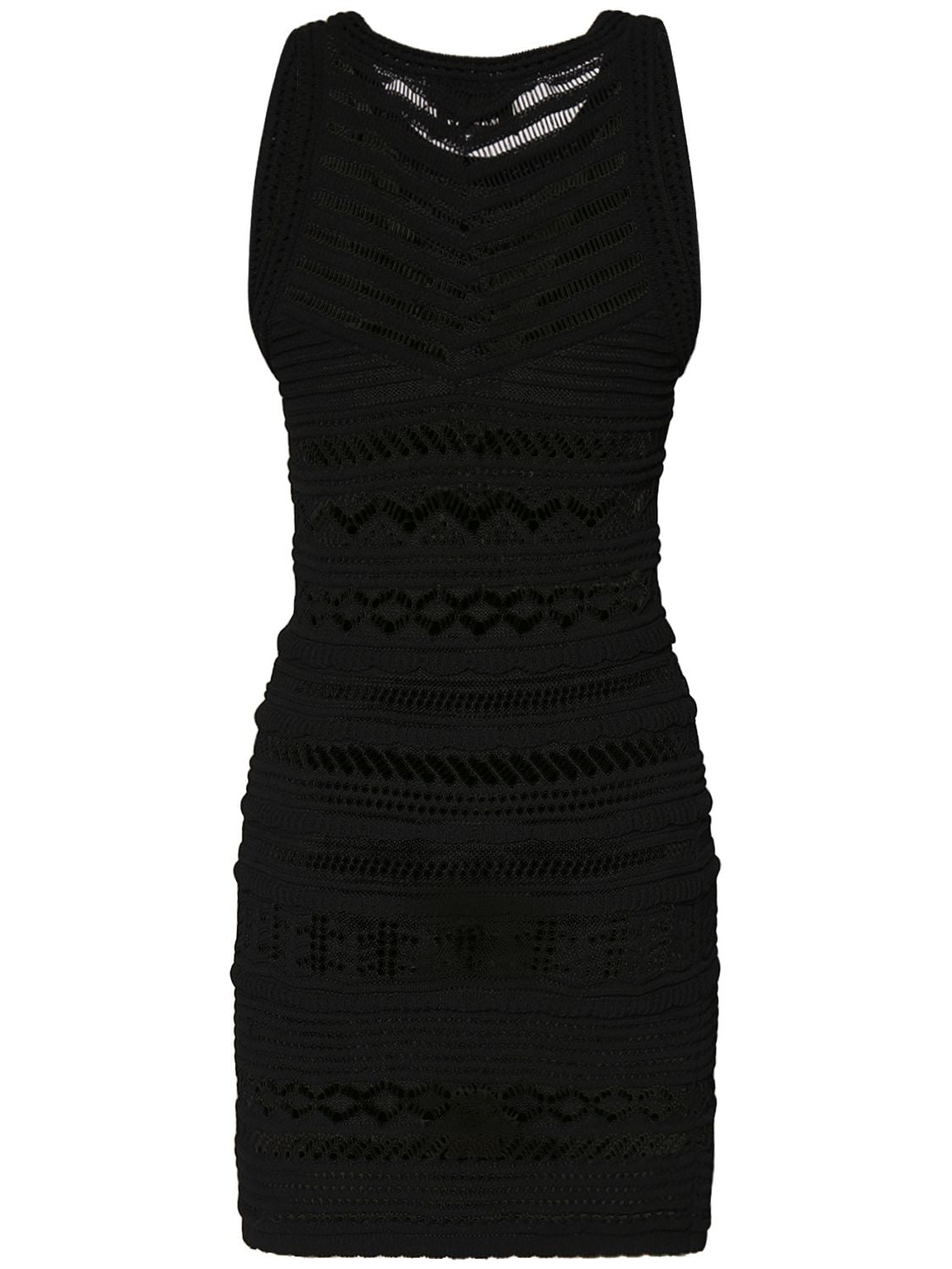 Shop Isabel Marant Ava Cotton Crochet Midi Dress In Black