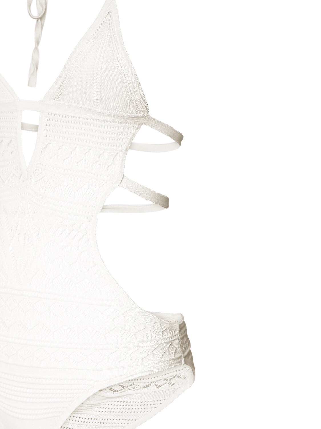 Shop Isabel Marant Adema Cotton Crochet Bodysuit In White