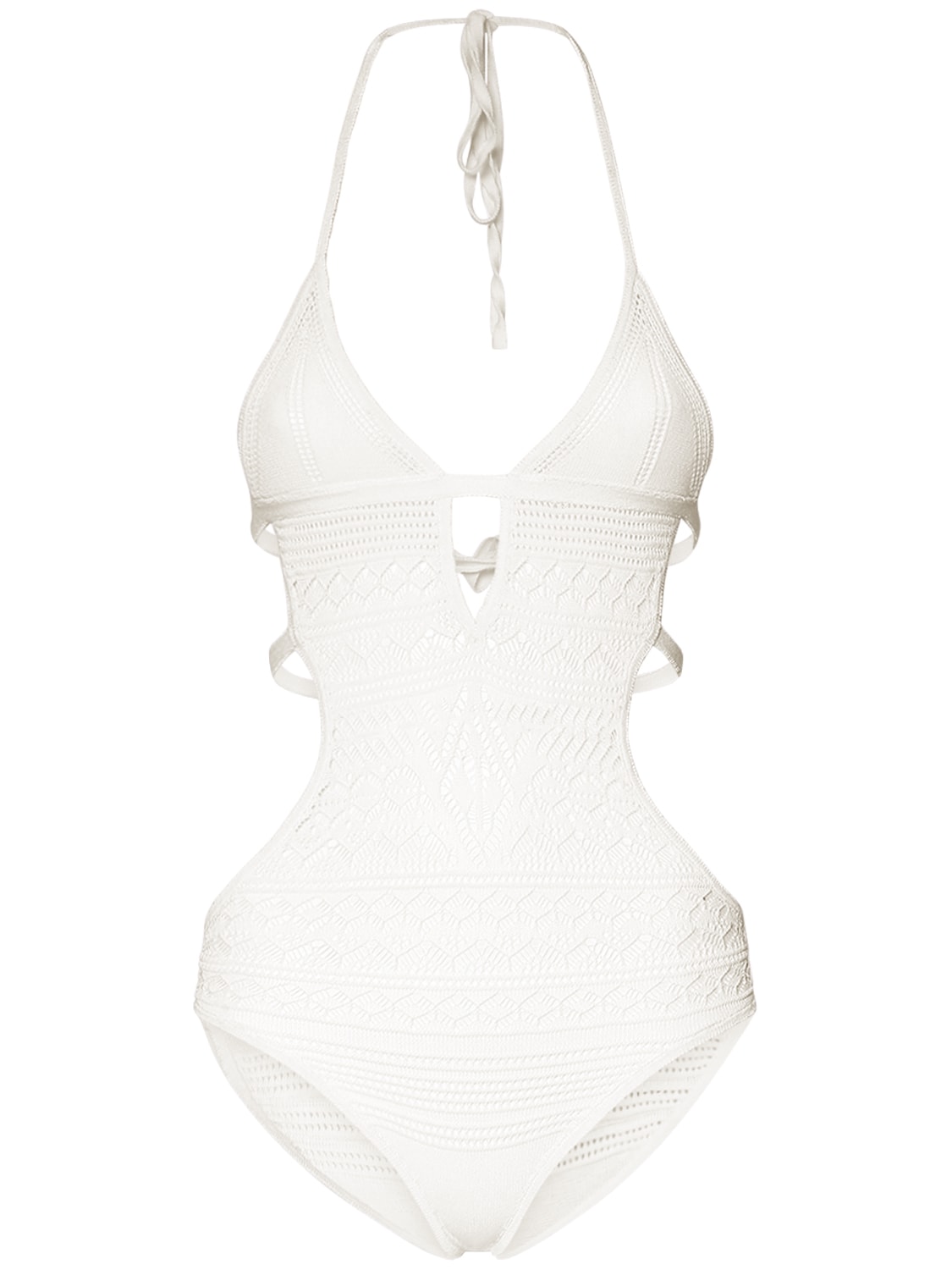 Isabel Marant Adema Cotton Crochet Bodysuit In White