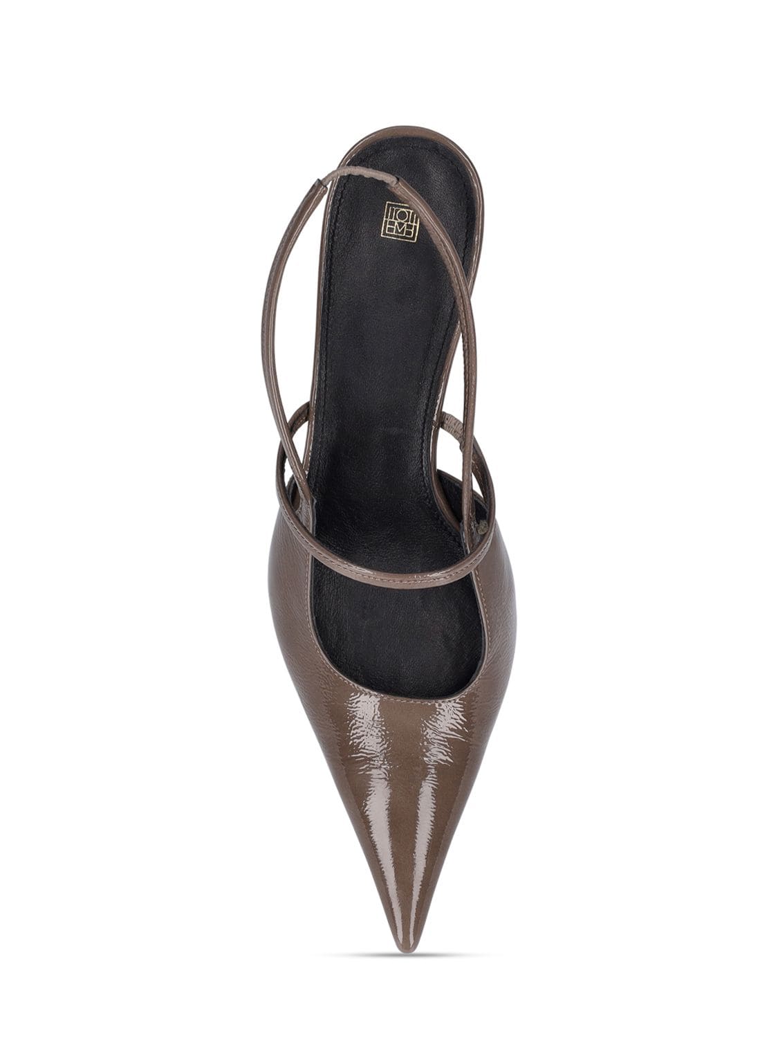 TOTÊME 50MM THE SHARP PATENT LEATHER SLINGBACKS 