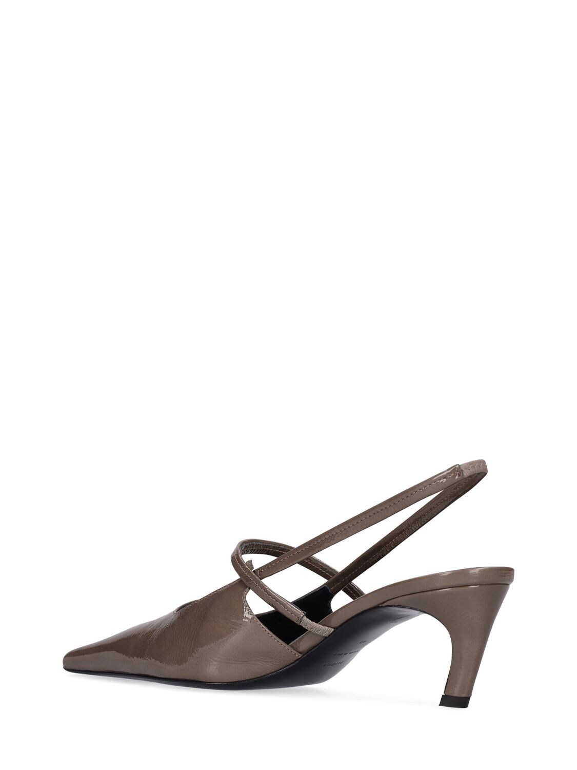 TOTÊME 50MM THE SHARP PATENT LEATHER SLINGBACKS 