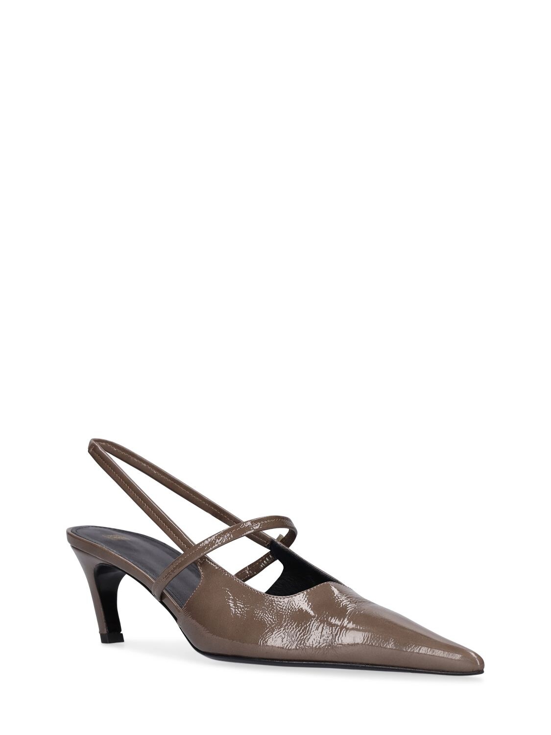 TOTÊME 50MM THE SHARP PATENT LEATHER SLINGBACKS 