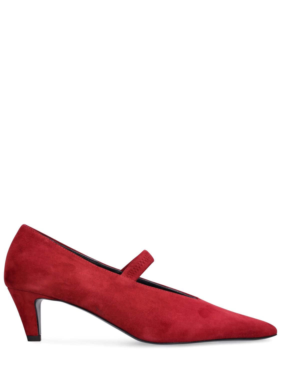 55mm Suede Mary Jane Pumps – WOMEN > SHOES > HEELS