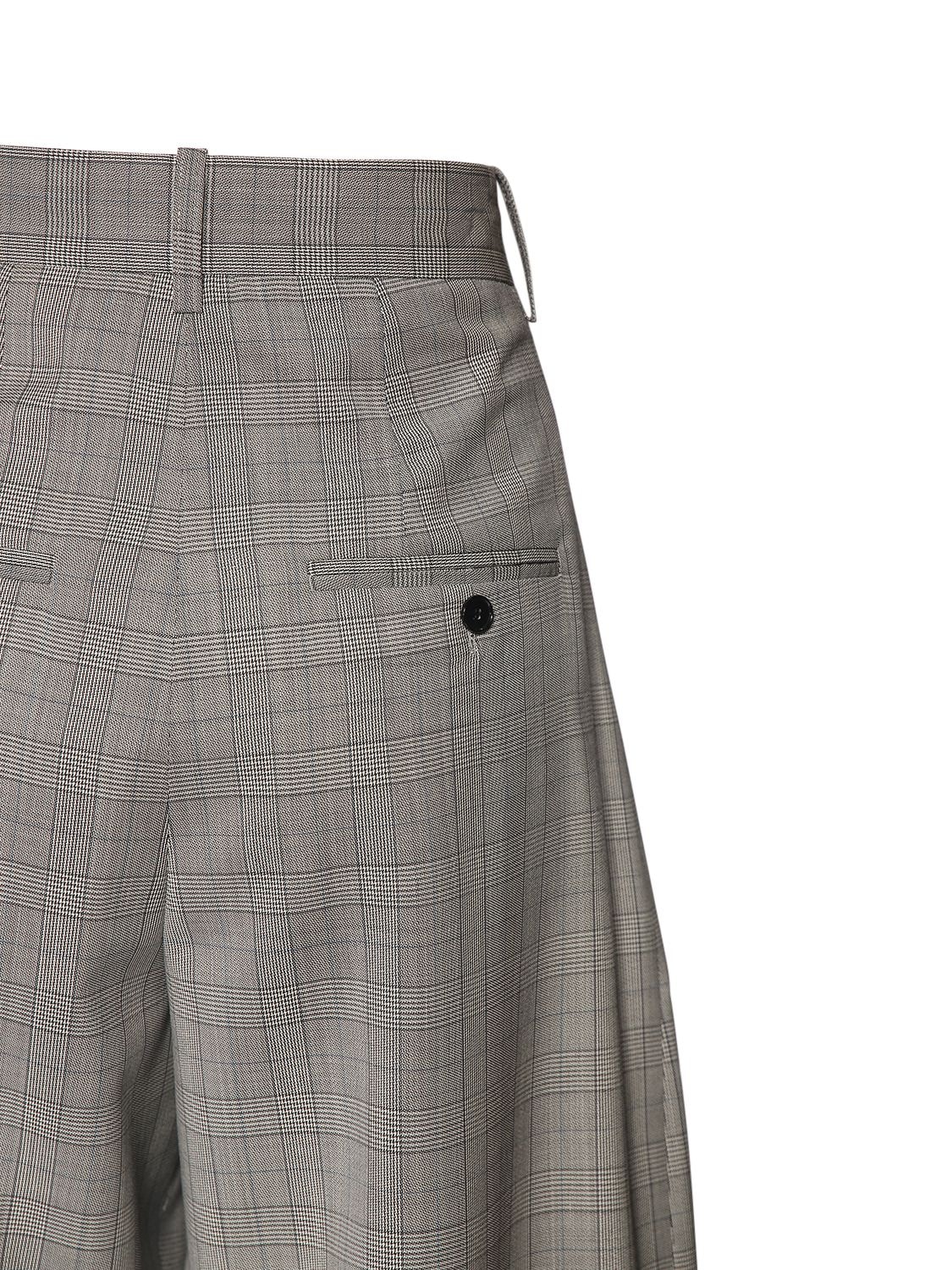 Shop Isabel Marant Sopiavea Wide Wool Pants In Light Grey
