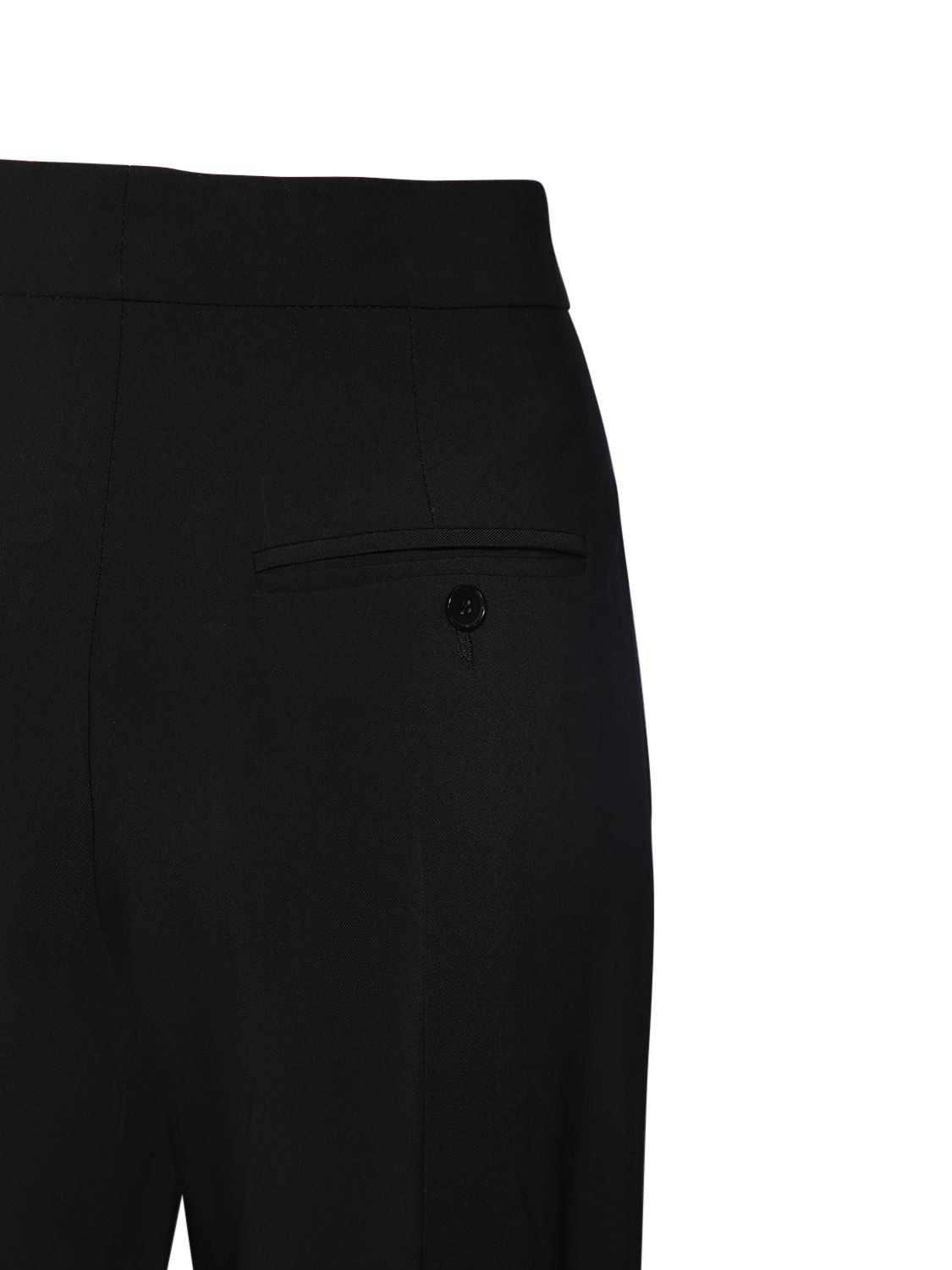 Shop Isabel Marant Mezia Viscose Blend Straight Pants In Black
