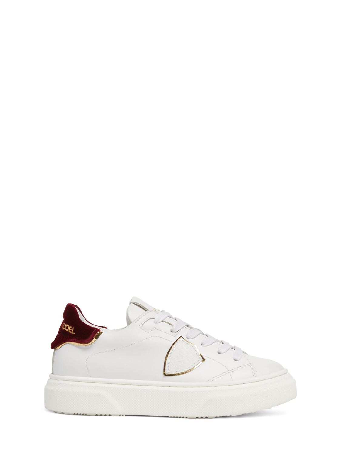 Temple Leather Lace-up Sneakers – KIDS-GIRLS > SHOES > SNEAKERS