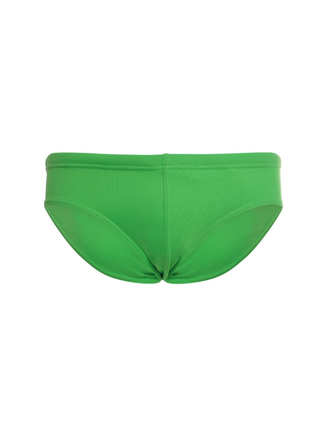 Shop Dsquared2 Underwear Logo Swim Briefs In Green,pink
