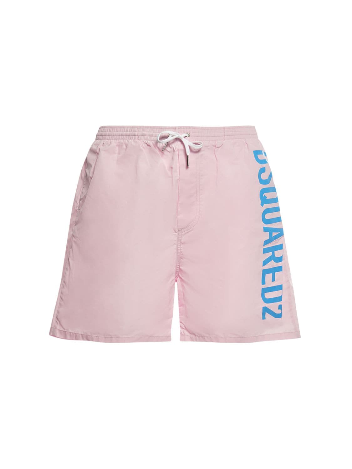Dsquared2 Underwear Logo Midi Swim Shorts In Pink,blue