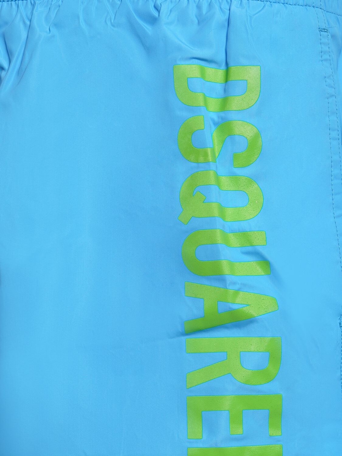 Shop Dsquared2 Underwear Logo Midi Swim Shorts In Turquoise,green