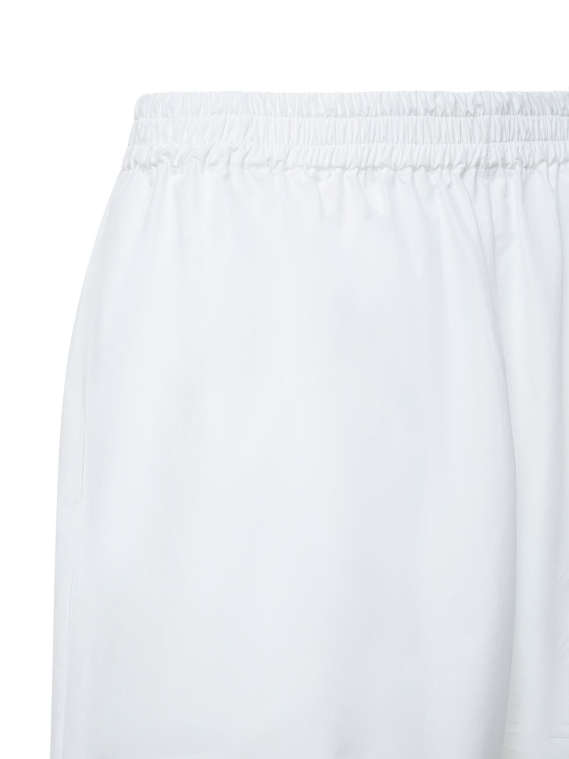 Shop The Row Gunther Cotton Poplin Mini Shorts In White