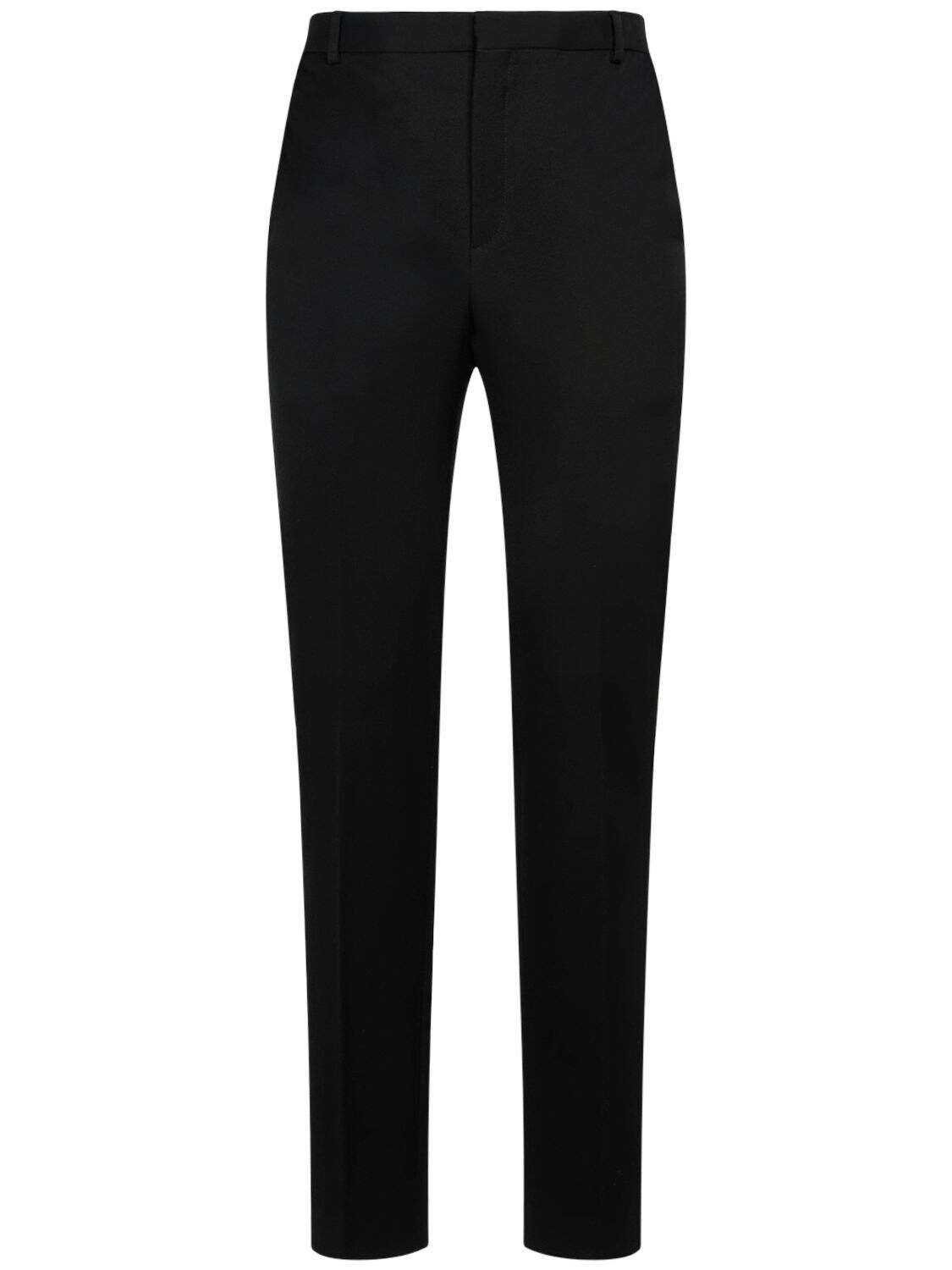 Saint Laurent Wool Tailored Pants In Black