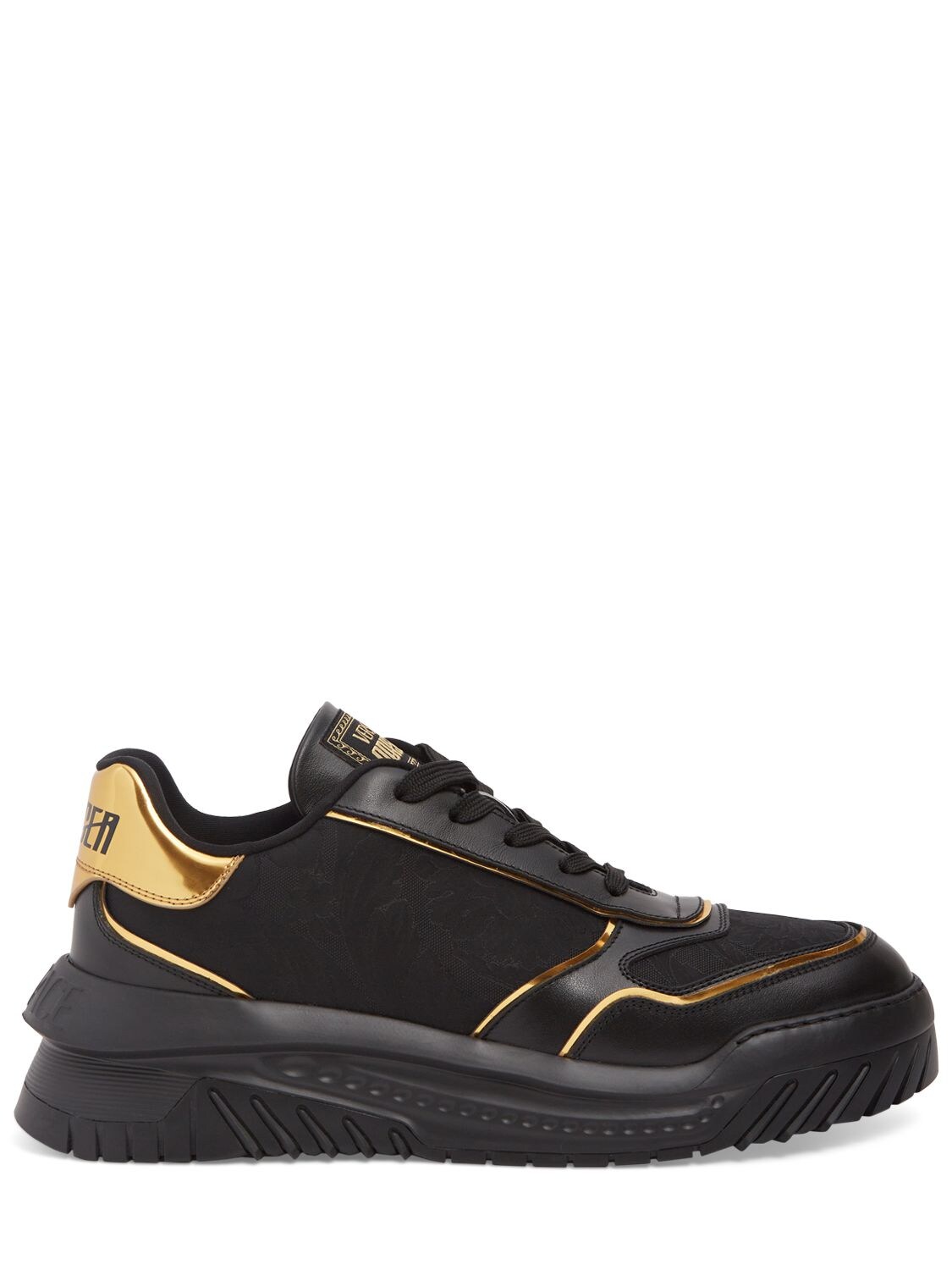 VERSACE LEATHER SNEAKERS