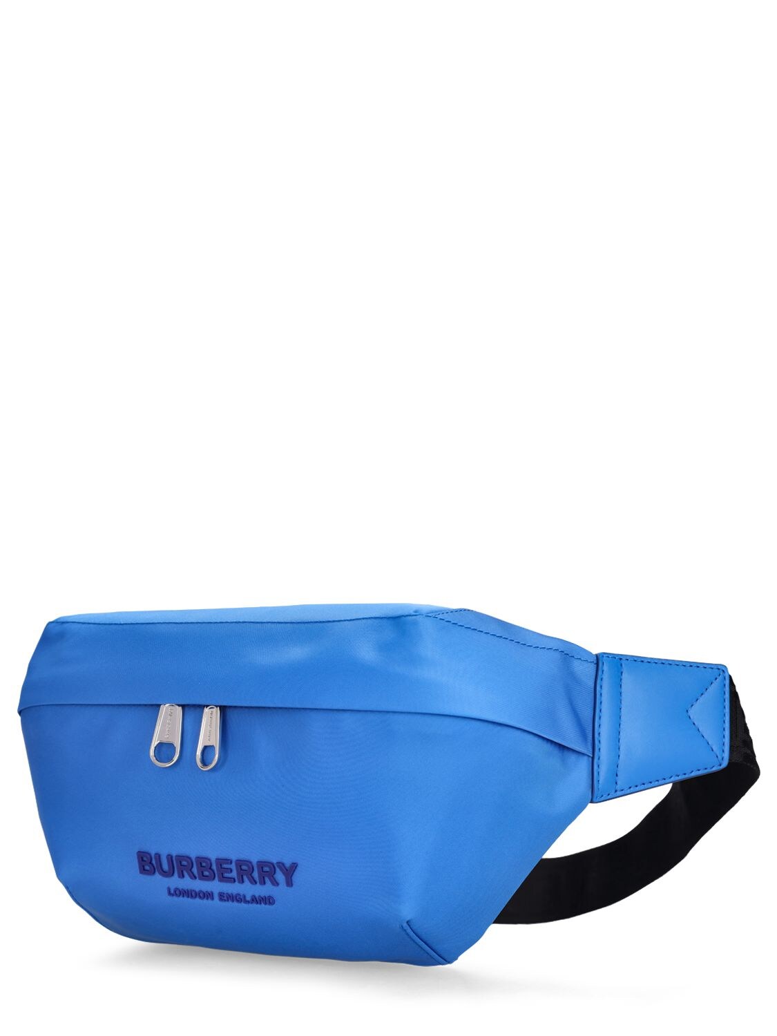 Shop Burberry Sonny Nylon Belt Bag In Bright Blue