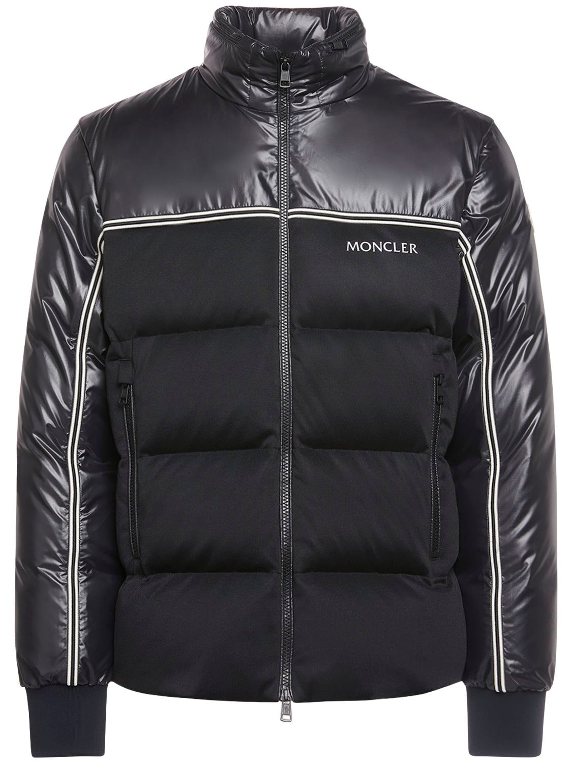 Shop Moncler Michael Nylon Down Jacket In Black