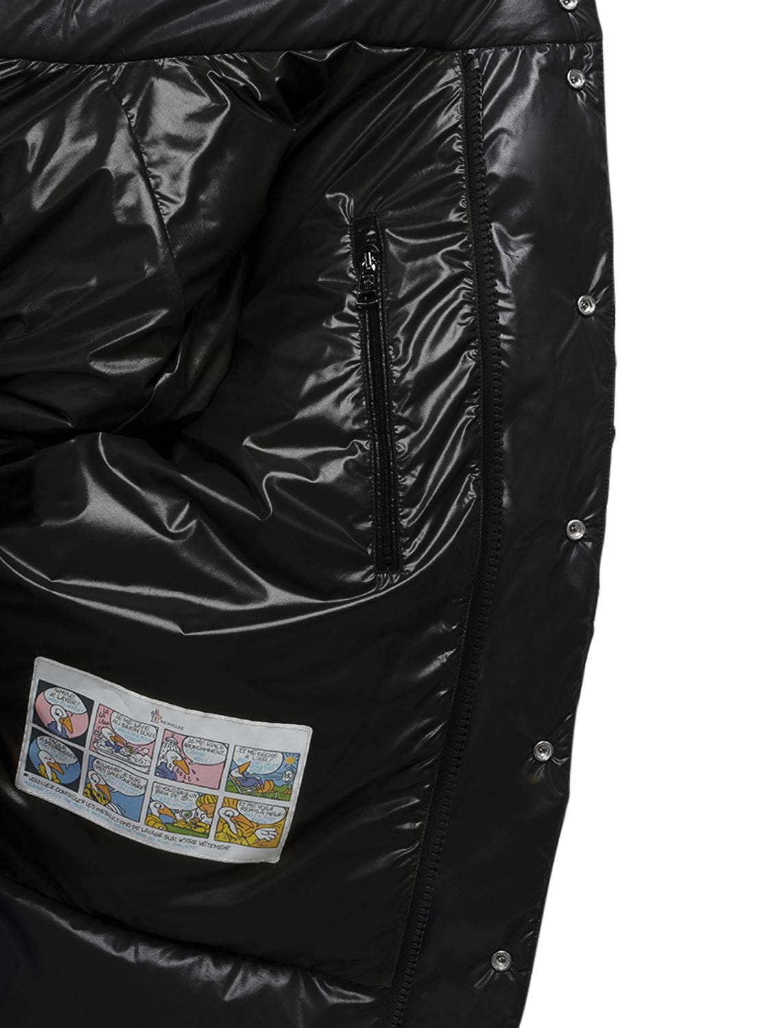 Shop Moncler Lule Short Tech Down Jacket In Black