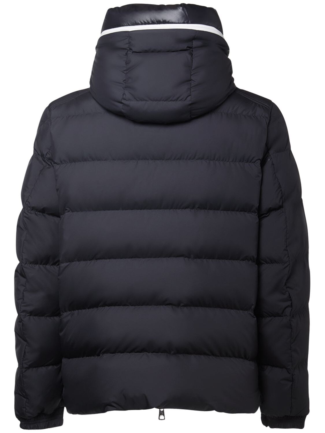 Shop Moncler Cardere Tech Down Jacket In Navy