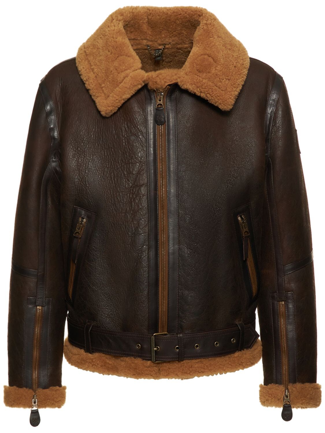 BELSTAFF WILDER AVIATOR SHEARLING JACKET