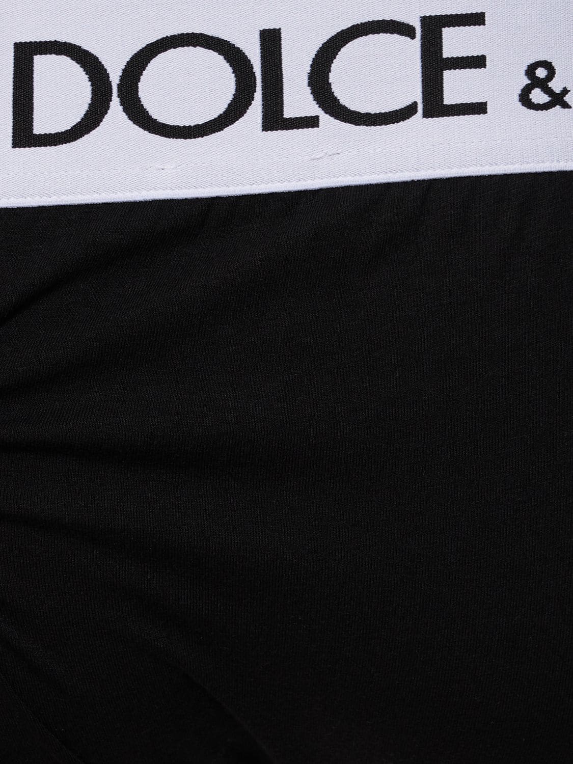 Shop Dolce & Gabbana Logo Cotton Briefs In Black