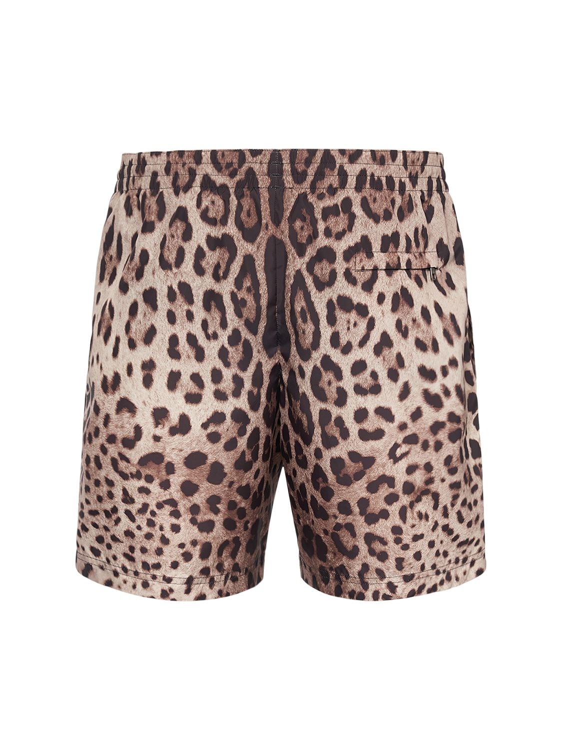Shop Dolce & Gabbana Printed Boxer Swim Shorts In Leopard