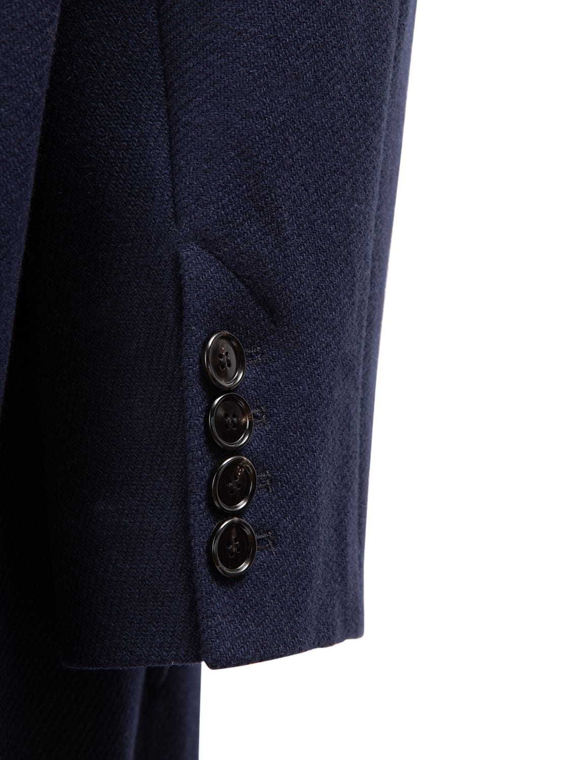 Shop Ami Alexandre Mattiussi Oversize Wool Gabardine Coat In Midnight Blue