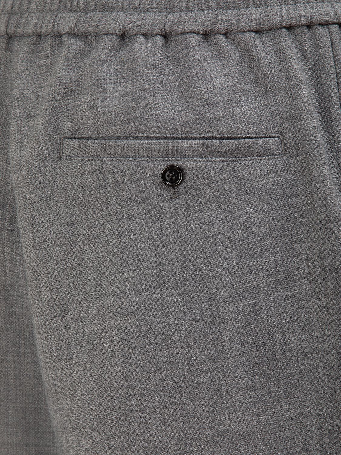 Shop Ami Alexandre Mattiussi Viscose Blend Cropped Pants In Grey