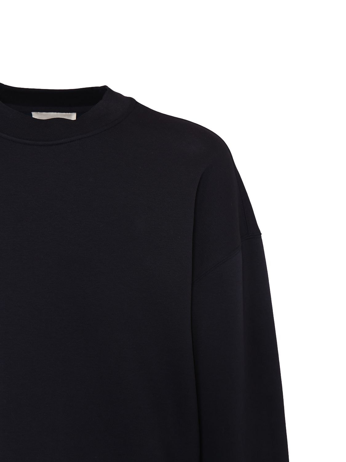 Shop Ami Alexandre Mattiussi Logo Patch Crewneck Sweatshirt In Black