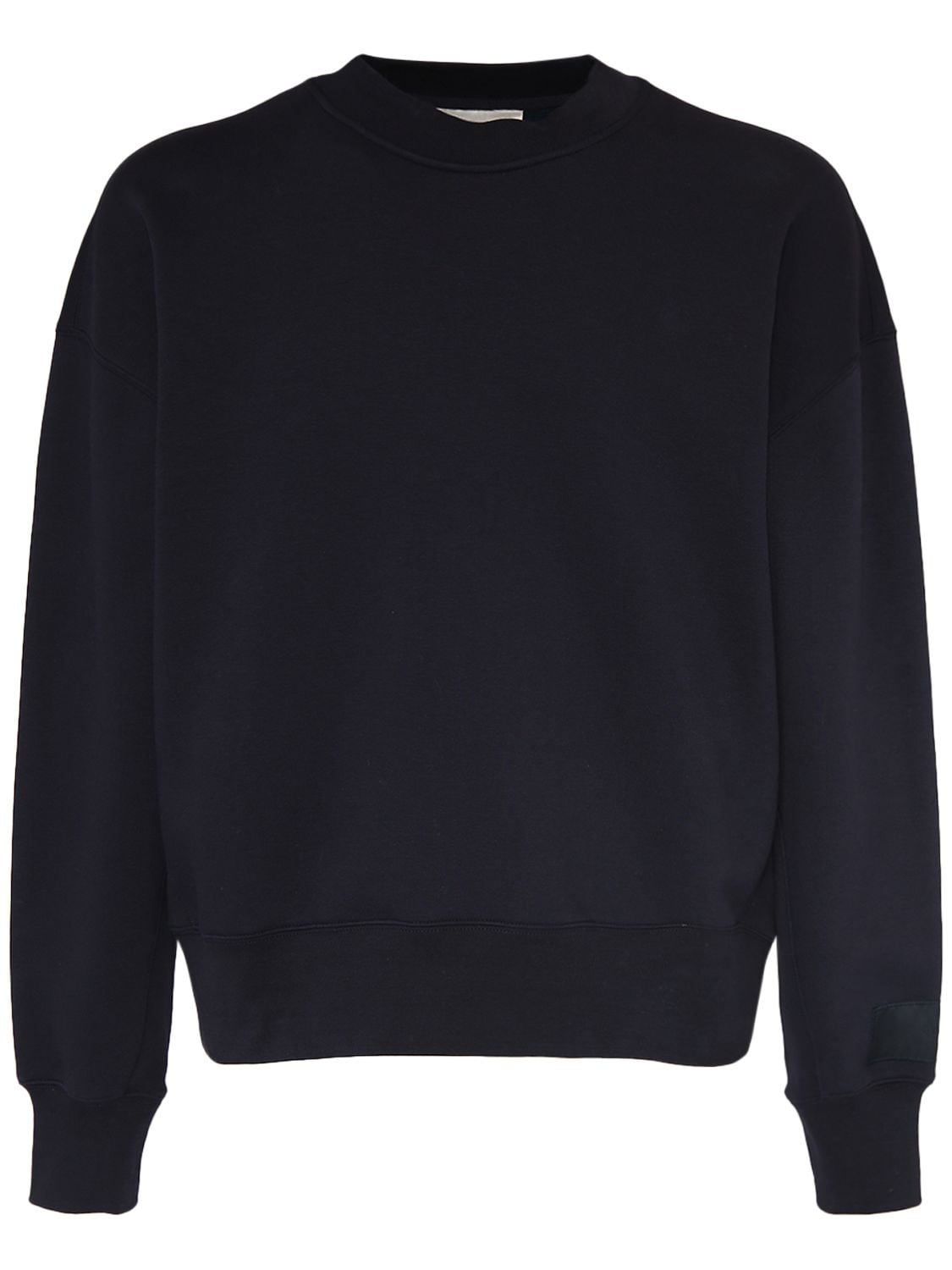 Shop Ami Alexandre Mattiussi Logo Patch Crewneck Sweatshirt In Black