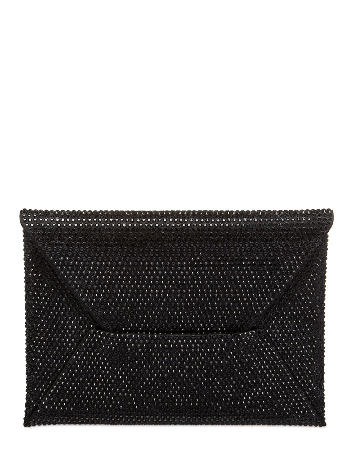 Image of Small Embellished Satin Clutch