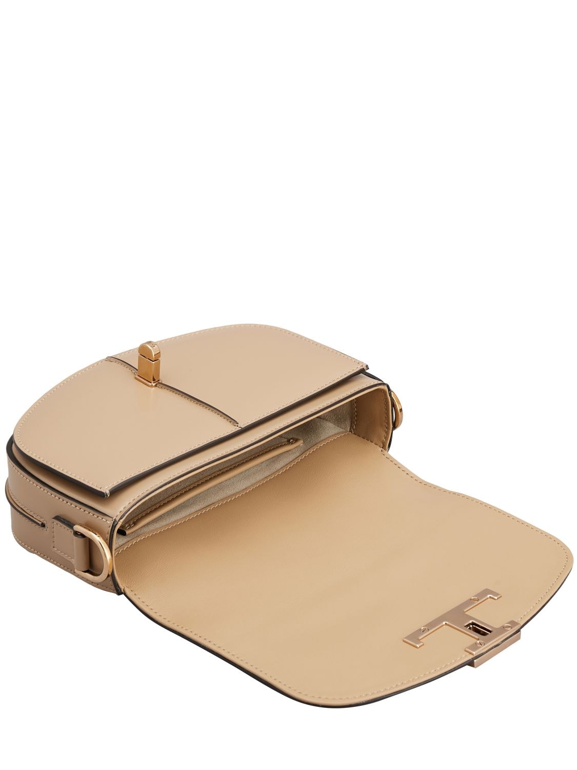 Shop Tod's Mini Tsg Cacciatora Shoulder Bag In Ginger