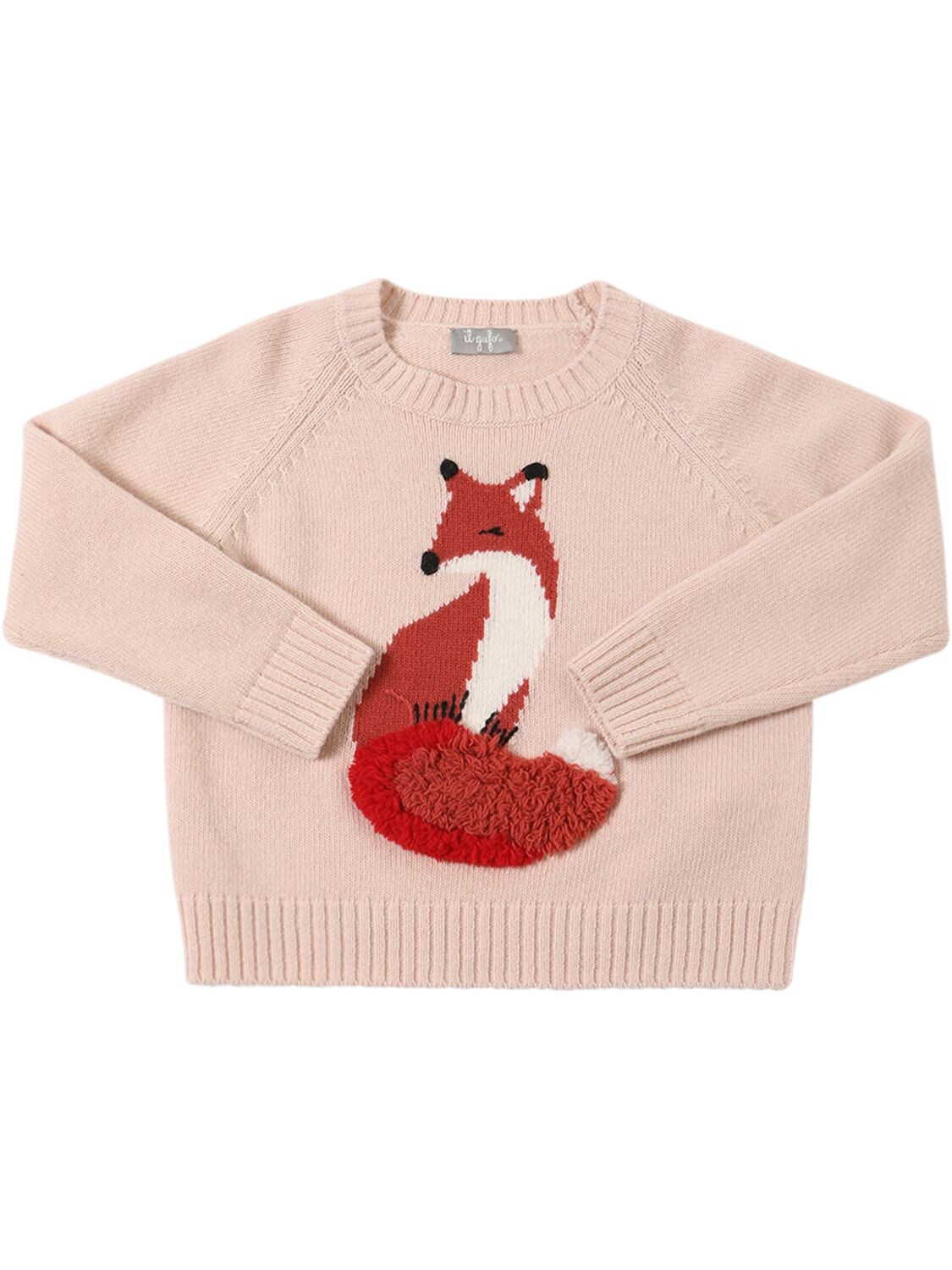 Fox Intarsia Wool Sweater – KIDS-GIRLS > CLOTHING > KNITWEAR
