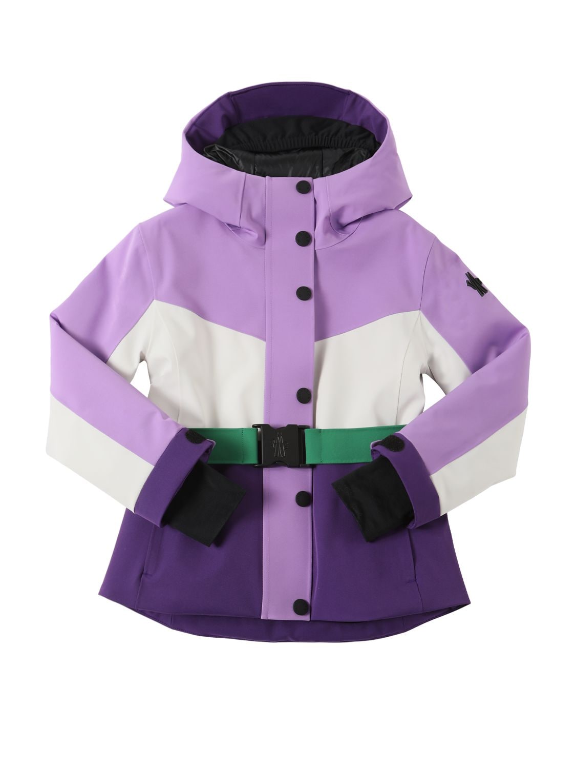 Moncler Kids' Corserey Stretch Tech Fabric Jacket In Purple