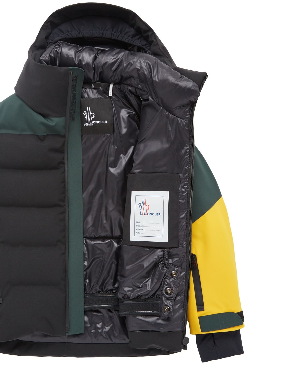 Shop Moncler New Montmiral Stretch Tech Down Jacket In Black