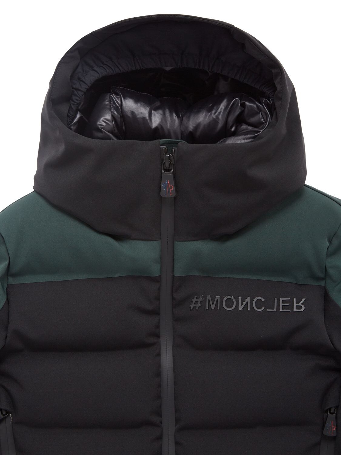 Shop Moncler New Montmiral Stretch Tech Down Jacket In Black