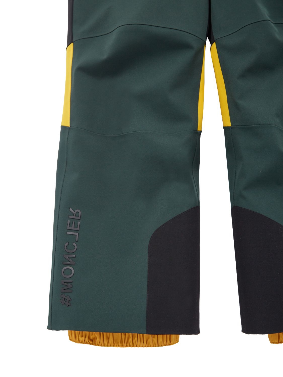 Shop Moncler 4-way Stretch Tech Nylon Ski Overalls In Dark Green