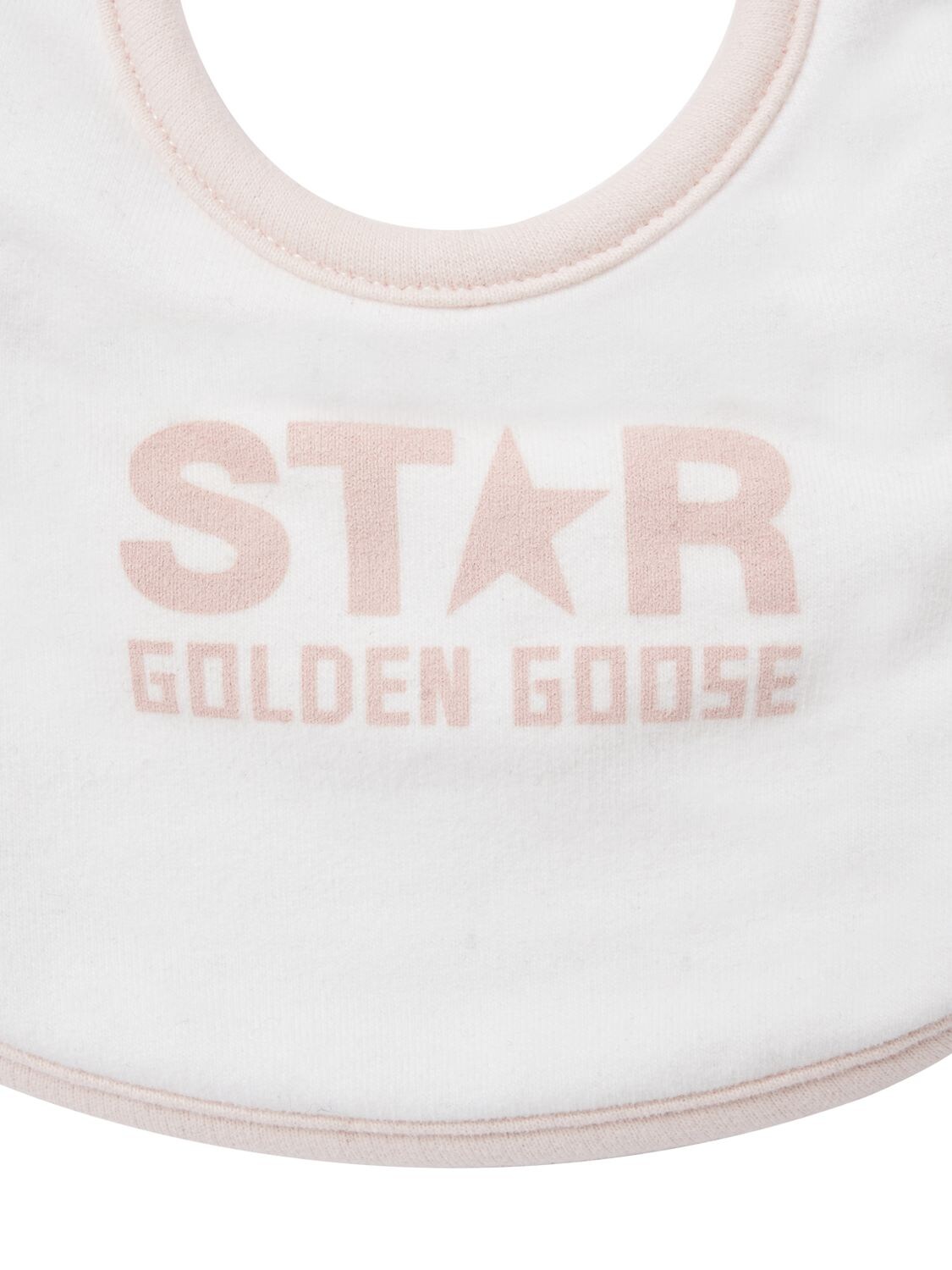 Shop Golden Goose Star Cotton Bodysuit, Bib & Bath Set In Pink